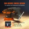 VEVOR 15,2cm Schraubstock 360° Drehbar Sphäroguss Werkbankschraubstock 7,3x8cm Amboss Schraubstock 15cm Backenöffnung Parallelschraubstock U-förmige Führungsstange zum Schärfen Schleifen Schneiden – Bild 5