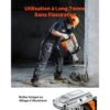 VEVOR Hochleistungs-Betonbrecher Abbruchhammer 3500 W, 60 J Schlagkraft Elektroabbruchhammer, Bohrhammer Betonhammer Stemmhammer 1900 BPM, inkl. Spitzmeißel, Flachmeißel, für Schiefer, Beton usw. – Bild 4