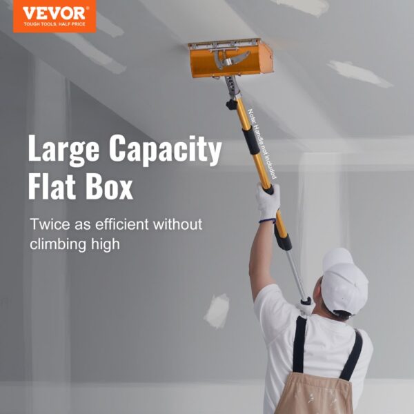 VEVOR Drywall Flat Box Finishing Mud Box 25,4 cm Wall Compound Putty 2 Bonus Blades – Bild 2