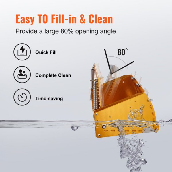 VEVOR Drywall Flat Box Finishing Mud Box 25,4 cm Wall Compound Putty 2 Bonus Blades – Bild 4