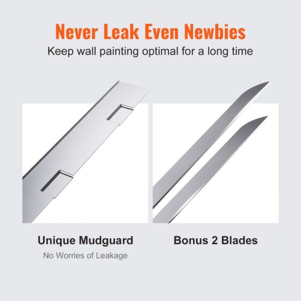 VEVOR Drywall Flat Box Finishing Mud Box 25,4 cm Wall Compound Putty 2 Bonus Blades – Bild 5