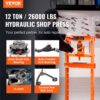 VEVOR Werkstattpresse Hydraulikpresse 12 t, Auto Kfz Rahmenpresse Presse Orange 40-705 mm, Manuelle Lagerpresse Kohlenstoffstahl Werkstattpresse für die Autobuchsen, Kugelgelenke, U-Gelenke usw. – Bild 2