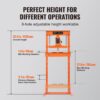 VEVOR Werkstattpresse Hydraulikpresse 12 t, Auto Kfz Rahmenpresse Presse Orange 40-705 mm, Manuelle Lagerpresse Kohlenstoffstahl Werkstattpresse für die Autobuchsen, Kugelgelenke, U-Gelenke usw. – Bild 5