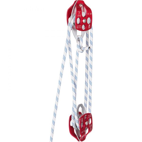 VEVOR Twin Sheave Block and Tackle 3492,66kg Pulley 457,2cm 1,27cm Double Braid Rope