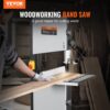 VEVOR Bandsäge mit Ständer, 9,65 Zoll, 506 U/min / 920 U/min, Tischbandsäge mit zwei Geschwindigkeiten, 370 W, 1/2 PS-Motor, 6 Zoll Schnitthöhe, 72,13 Zoll Sägeblattlänge, mit Anschlag und Gehrungsanschlag, für die Holzbearbeitung von Aluminium und Kunststoff – Bild 2 VEVOR Bandsäge mit Ständer, 9,65 Zoll, 506 U/min / 920 U/min, Tischbandsäge mit zwei Geschwindigkeiten, 370 W, 1/2 PS-Motor, 6 Zoll Schnitthöhe, 72,13 Zoll Sägeblattlänge, mit Anschlag und Gehrungsanschlag, für die Holzbearbeitung von Aluminium und Kunststoff – Bild 2