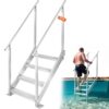 VEVOR 4-stufige Badeleiter mit zwei Handläufen Bootsleiter 800x1850x1750mm Poolleiter aus Aluminiumlegierung Treppenleiter 250kg Tragfähigkeit 55x10cm Pedale Ideal für Häfen Boot Schwimmbäder VEVOR 4-stufige Badeleiter mit zwei Handläufen Bootsleiter 800x1850x1750mm Poolleiter aus Aluminiumlegierung Treppenleiter 250kg Tragfähigkeit 55x10cm Pedale Ideal für Häfen Boot Schwimmbäder