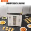 VEVOR 1000 W Dörrautomat Edelstahl, 377 x 285 mm 10 Stk. Tabletts 360° Trocken, Dörrgerät, Temperaturregelung, 0,5 bis 48-Stunden-Timer, Überhitzungsschutz, Rezeptheft für Fleisch Obst Gemüse – Bild 2 VEVOR 1000 W Dörrautomat Edelstahl, 377 x 285 mm 10 Stk. Tabletts 360° Trocken, Dörrgerät, Temperaturregelung, 0,5 bis 48-Stunden-Timer, Überhitzungsschutz, Rezeptheft für Fleisch Obst Gemüse – Bild 2