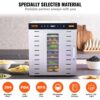 VEVOR 1000 W Dörrautomat Edelstahl, 377 x 285 mm 10 Stk. Tabletts 360° Trocken, Dörrgerät, Temperaturregelung, 0,5 bis 48-Stunden-Timer, Überhitzungsschutz, Rezeptheft für Fleisch Obst Gemüse – Bild 5 VEVOR 1000 W Dörrautomat Edelstahl, 377 x 285 mm 10 Stk. Tabletts 360° Trocken, Dörrgerät, Temperaturregelung, 0,5 bis 48-Stunden-Timer, Überhitzungsschutz, Rezeptheft für Fleisch Obst Gemüse – Bild 5