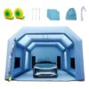 VEVOR Tragbares Aufblasbares Farbzelt für Sprühmalerei 1100 + 950 W, 10 x 6 x 4 m Sprühschutz Farbkabine für DIY-Projekte, Hobby-Farbautomaten-Werkzeug, Blau 210D Oxford-Gewebe Auto Lackierkabine
