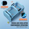 VEVOR Tragbares Aufblasbares Farbzelt für Sprühmalerei 1100 + 950 W, 10 x 6 x 4 m Sprühschutz Farbkabine für DIY-Projekte, Hobby-Farbautomaten-Werkzeug, Blau 210D Oxford-Gewebe Auto Lackierkabine – Bild 4