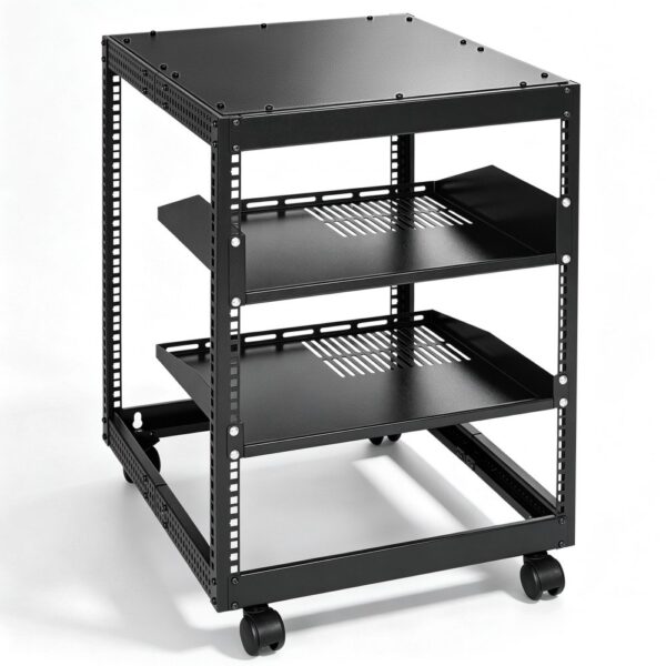 VEVOR 12U-Server-Rack mit offenem Rahmen 58.5-101.6cm verstellbare Tiefe freistehender/wandmontierter Netzwerk-Server-Rack 4-Pfosten-AV-Rack mit Rollen für Ihre gesamte Netzwerk-IT-Ausrüstung AV-Ausrüstung VEVOR 12U-Server-Rack mit offenem Rahmen 58.5-101.6cm verstellbare Tiefe freistehender/wandmontierter Netzwerk-Server-Rack 4-Pfosten-AV-Rack mit Rollen für Ihre gesamte Netzwerk-IT-Ausrüstung AV-Ausrüstung