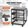 VEVOR 12U-Server-Rack mit offenem Rahmen 58.5-101.6cm verstellbare Tiefe freistehender/wandmontierter Netzwerk-Server-Rack 4-Pfosten-AV-Rack mit Rollen für Ihre gesamte Netzwerk-IT-Ausrüstung AV-Ausrüstung – Bild 5 VEVOR 12U-Server-Rack mit offenem Rahmen 58.5-101.6cm verstellbare Tiefe freistehender/wandmontierter Netzwerk-Server-Rack 4-Pfosten-AV-Rack mit Rollen für Ihre gesamte Netzwerk-IT-Ausrüstung AV-Ausrüstung – Bild 5