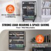 VEVOR 15U-Server-Rack mit offenem Rahmen, 15''-40'' verstellbare Tiefe, freistehender oder wandmontierter Netzwerk-Server-Rack, 4-Pfosten-AV-Rack mit Rollen, bietet Platz für Ihre gesamte Netzwerk-IT- – Bild 3