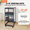 VEVOR 20U Server-Rack mit offenem Rahmen, freistehender oder wandmontierter Netzwerk-Server-Rack, 4-Pfosten-AV-Rack mit Rollen, bietet Platz für Ihre gesamte Netzwerk-IT-Ausrüstung, AV-Ausrüstung – Bild 2