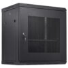 VEVOR 12U Netzwerk-Serverschrank zur Wandmontage, 14,8" tief, Server-Rack-Schrankgehäuse, max. 90kg/200 lbs. Bodenmontierte Ladekapazität, mit abschließbaren Türseitenwänden, für IT-Geräte, A/V-Geräte