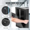 VEVOR 6U Netzwerk-Serverschrank zur Wandmontage, 14,8'' tief, Server-Rack-Schrankgehäuse, max. 200 lbs. Bodenmontierte Ladekapazität, mit abschließbaren Glastür-Seitenwänden, für IT-Geräte, A/V-Geräte – Bild 5