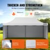 VEVOR Pavillon 304,8x609,6x320cm Gartenzelt 500D PU-Silber-Gewebe Faltpavillon höhenverstellbar inkl. Aufbewahrungstasche Partyzelt 12-16 Personen Pop up Zelt Gartenpavillon für Campingausflug – Bild 3