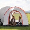 VEVOR Dachzelt Busvorzelt 240 x 240 x 230 cm, Auto Zelt Heckklappe Inkl. Doppelschichtzelt PU2000 mm Dachzelt Autodachzelt Wasserdicht, Geeignet für Camping, Adventure, Risen, Picknick usw.