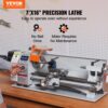 VEVOR Metalldrehmaschine 17,8x40,6cm Drehbank Metall 50-2500U/min Tischdrehbank Tischdrehmaschine 800W 9x metrische (von 0,5 bis 3 mm) 10x zöllige (von 10 bis 44 TPI) Gewinde MT5 Spindelkonus – Bild 2