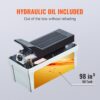 VEVOR 700 bar Lufthydraulische Pumpe 1,6L Hydraulikpumpe 0,8L/min (ohne Last) 0,16L/min (Belastung) Hydraulische Fußpumpe mit 2m Schlauch Luft Fußpumpe Autoreparatur Öltakelage Maschinenwartung – Bild 4
