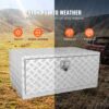 VEVOR Unterboden-LKW-Box, 914 x 610 x 610 mm Pickup-Aufbewahrungsbox, Aluminium-Diamantplatten-Werkzeugbox mit Schloss & Schlüsseln, Wasserdichte Anhänger-Aufbewahrungsbox mit T-Griff-Verriegelung – Bild 4