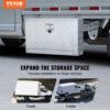 VEVOR Truckbox Werkzeugbox Anhängerbox Werkzeugkasten 760x355x405mm Pickup-Aufbewahrungsbox, Aluminium-Diamantplatten-Werkzeugkasten mit Schloss & Schlüsseln, Wasserdichte Anhänger-Aufbewahrungsbox – Bild 2
