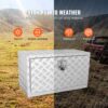 VEVOR Truckbox Werkzeugbox Anhängerbox Werkzeugkasten 760x355x405mm Pickup-Aufbewahrungsbox, Aluminium-Diamantplatten-Werkzeugkasten mit Schloss & Schlüsseln, Wasserdichte Anhänger-Aufbewahrungsbox – Bild 4