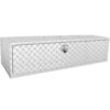 VEVOR Truckbox Werkzeugbox Anhängerbox Werkzeugkasten 1524x610x610mm Pickup-Aufbewahrungsbox, Aluminium-Diamantplatten-Werkzeugkasten mit Schloss & Schlüsseln, Wasserdichte Anhänger-Aufbewahrungsbox