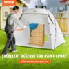 VEVOR Farbkabine DIY Sprühmalerei Sprühfarbe Schutzzelt Weiß 228 x 158 x 158 cm, 210D Oxford-Gewebe 210D Oxford-Gewebe Tragbare Sprühfarbe Farbstand DIY Hobby Malstation mit Lüftungsöffnungen – Bild 2