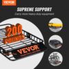 VEVOR Dachgepäckträger Korb Auto Dachkorb Universal 1630 x 990 x 152 mm, Dachgepäckträger Wanne 90 kg Tragfähigkeit Relingträger Fracht Gepäckablage Schwarz für Camping, Grillen, Autoreisen – Bild 2