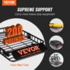 VEVOR Dachgepäckträger Korb Auto Dachkorb Universal 1175 x 915 x 114 mm, Dachgepäckträger Wanne 90 kg Tragfähigkeit Relingträger Fracht Gepäckablage Schwarz für Camping, Grillen, Autoreisen usw. – Bild 2