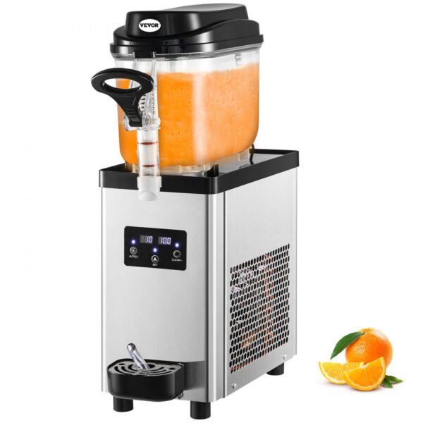 VEVOR Kommerzielle Slushy-Maschine, 6L Tassen Einzelschüssel Slush Ice Maschine, 300W 220V, Edelstahl Margarita Smoothie Frozen Drink Maker, Slushie Maschine für Supermärkte, Cafés, Restaurants, Bars VEVOR Kommerzielle Slushy-Maschine, 6L Tassen Einzelschüssel Slush Ice Maschine, 300W 220V, Edelstahl Margarita Smoothie Frozen Drink Maker, Slushie Maschine für Supermärkte, Cafés, Restaurants, Bars