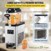 VEVOR Kommerzielle Slushy-Maschine, 6L Tassen Einzelschüssel Slush Ice Maschine, 300W 220V, Edelstahl Margarita Smoothie Frozen Drink Maker, Slushie Maschine für Supermärkte, Cafés, Restaurants, Bars – Bild 3 VEVOR Kommerzielle Slushy-Maschine, 6L Tassen Einzelschüssel Slush Ice Maschine, 300W 220V, Edelstahl Margarita Smoothie Frozen Drink Maker, Slushie Maschine für Supermärkte, Cafés, Restaurants, Bars – Bild 3