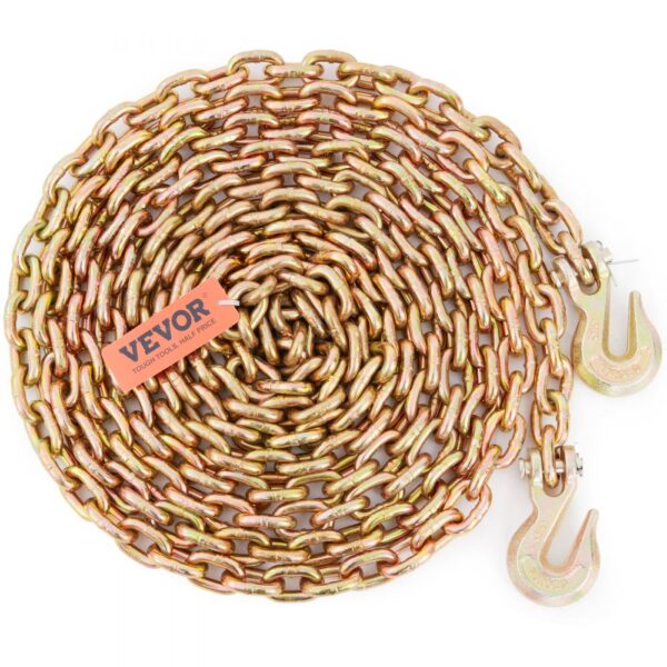 VEVOR Transportbinderkette G80 Abschleppkette mit Haken, 2222,6kg Last, 7,9375mm x 609,6cm VEVOR Transportbinderkette G80 Abschleppkette mit Haken, 2222,6kg Last, 7,9375mm x 609,6cm