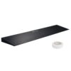 VEVOR Schwellenrampe Vollgummi Türschwellenrampe Max. Tragfähigkeit bis zu 15Tonnen Bordsteinrampe 90x20x3cm Rollstuhlrampe mit doppelseitigem Klebeband Auffahrrampe Gummirampe Selbst zum Schneiden