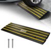 VEVOR Schwellenrampe Vollgummi Türschwellenrampe Max. Belastbarkeit 15Tonnen Bordsteinrampe mit 5,5x3,5cm Kanal Rollstuhlrampe 122x40,5x6,5cm Auffahrrampe Ideal für unebenen Boden Bordsteinkanten VEVOR Schwellenrampe Vollgummi Türschwellenrampe Max. Belastbarkeit 15Tonnen Bordsteinrampe mit 5,5x3,5cm Kanal Rollstuhlrampe 122x40,5x6,5cm Auffahrrampe Ideal für unebenen Boden Bordsteinkanten