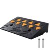 VEVOR Schwellenrampe Vollgummi Türschwellenrampe Max. Tragfähigkeit bis zu 15Tonnen Bordsteinrampe 50x30x10,8cm Rollstuhlrampe Auffahrrampe Gummirampe Geeignet für unebenen Boden Bordsteinkanten