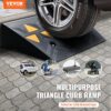 VEVOR Schwellenrampe Vollgummi Türschwellenrampe Max. Tragfähigkeit bis zu 15Tonnen Bordsteinrampe 50x30x10,8cm Rollstuhlrampe Auffahrrampe Gummirampe Geeignet für unebenen Boden Bordsteinkanten – Bild 2