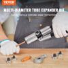 VEVOR Hydraulischer Rohraufweiter Rohrexpander HVAC-Rohraufweiter-Kit mit 7x Matrizen 0,95/1,27/1,59/1,90/2,22/2,54/2,86cm und 1x Rohrschneider Ideal zum Aufweiten von Aluminium Messing Kupfer Stahl – Bild 2