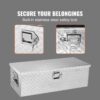 VEVOR 762 x 330 x 244 mm Werkzeugkasten für Lkw-Ladefläche, Abschließbar 64 L Truckbox Werkzeugbox Aufbewahrungs-Werkzeugkasten, 30 kg Tragfähigkeit Werkzeugkiste Organizer für Wohnmobil, PKW usw. – Bild 4