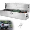 VEVOR 1219 x 381 x 381 mm Werkzeugkasten für Lkw-Ladefläche, Abschließbar 177 L Truckbox Werkzeugbox Aufbewahrungs-Werkzeugkasten, 50 kg Tragfähigkeit Werkzeugkiste Organizer für Wohnmobil, PKW usw.