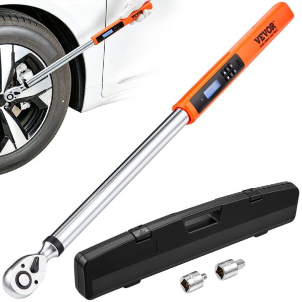 VEVOR Drehmomentschlüssel 34–340 N.m Drehmomentschlüssel für Fahrrad & Motorrad & Auto, ± 2 % Fehlergenauigkeit Drehmomentschlüssel-Set, 72 Zähne Ratschenkopf