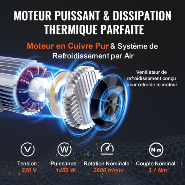 VEVOR 230V Elektrische Seilwinde 400kg bis 800kg Hubhöhe 12m Seilzug Motorwinde 1450W Motor Flaschenzug 10m/min Hubgeschwindigkeit Hebezug mit kabelloser Fernbedienung Seilhebezug Kettenzug – Bild 5