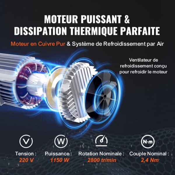 VEVOR 230V Elektrische Seilwinde 300kg bis 600kg Hubhöhe 12m Seilzug Motorwinde 1150W Motor Flaschenzug 10m/min Hubgeschwindigkeit Hebezug mit Kabelgebundener Steuerung Seilhebezug Kettenzug – Bild 5