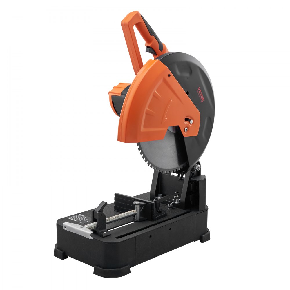 VEVOR 2800 W Kapp- und Gehrungssäge Kreissägeblatt, 35,5 cm, Professional Paneelsäge Kappzugsäge, Sägen Kappsäge Kreissäge Hochwertiges Sägeblatt Kaltschnitt-Kappsäge Orange & Schwarz