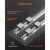 VEVOR Linearführung Linearschiene 2 Stk. SBR20-1500mm Kohlenstoffstahl Aluminium Führungsschiene mit 4 Stk. SBR20UU-Gleitblöcke Linearlager Lagerblock CNC Teile für 3D Drucker Fräs-/Drehmaschine – Bild 3