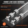 VEVOR Linearführungsschienen-Set, SFC20 1000 mm, 2 Stück 1000 mm SFC20-Führungsschienen, 4 Stück SC20-Gleitblöcke, 4 Stück Schienenstützen, Linearschienen und Lagersatz für automatisierte Ma – Bild 3