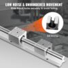 VEVOR Linearführung Linearschiene 2 Stk. SBR20-1800mm Kohlenstoffstahl Aluminium Führungsschiene mit 4 Stk. SBR20UU-Gleitblöcke Linearlager Lagerblock CNC Teile für 3D Drucker Fräs-/Drehmaschine – Bild 4