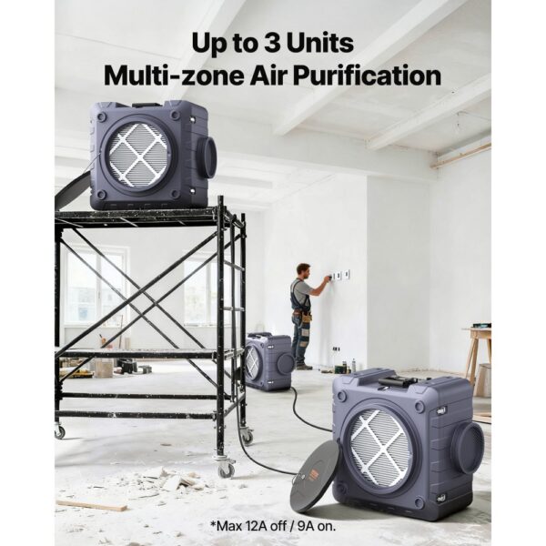 VEVOR Luftreiniger mit 3-stufiger stapelbarer Negativluftmaschine 550 CFM – Bild 4 VEVOR Luftreiniger mit 3-stufiger stapelbarer Negativluftmaschine 550 CFM – Bild 4