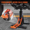 VEVOR Motorradheber Motorradhebebühne 200 kg, Montageständer Montagebock Heber Montagelift 255-460 mm Einstellbare Höhe, 0–120 mm Bühne Stahl Reparatur Wartung für Motorräder Orange + Schwarz – Bild 4